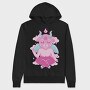 Baphomet Demon Baby, Hanorac Oversize Barbati (Unisex)