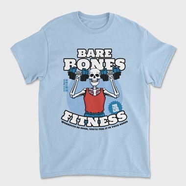 Bare Bones Fitness Trend, Tricou Barbati (Unisex)