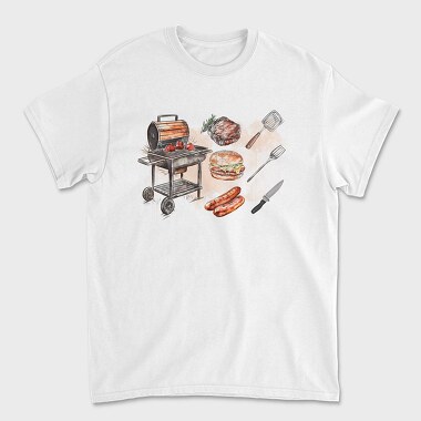 Bbq Elements, Tricou Barbati (Unisex)