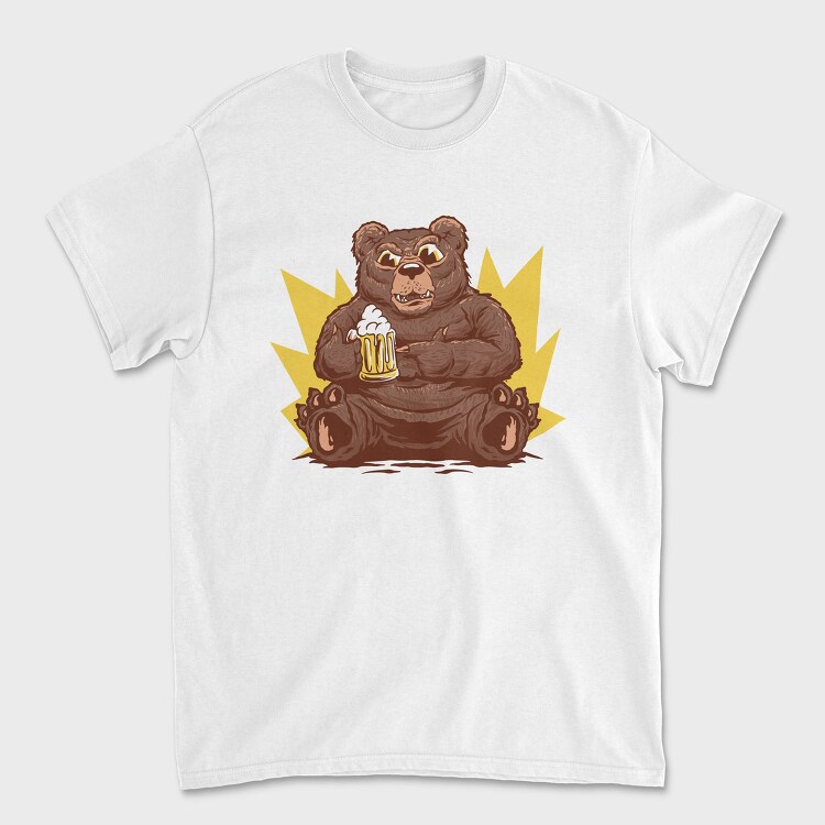 Bear With Beer Beer, Tricou Barbati (Unisex)