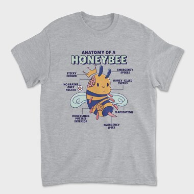 Bee Anatomy, Tricou Barbati (Unisex)