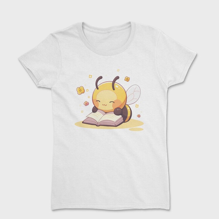 Bee Reading Cute, Tricou Femei