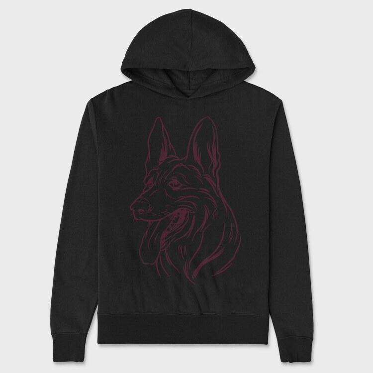 Belgian Shepherd, Hanorac Oversize Barbati (Unisex)