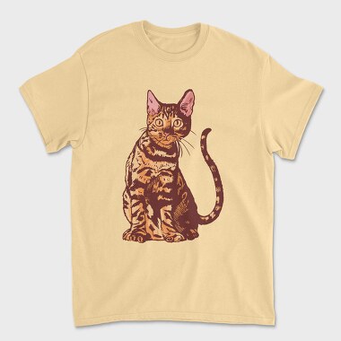 Bengal Cat Realistic, Tricou Barbati (Unisex)