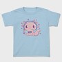 Cute Axolotl Playing Videogames Gaming, Tricou Copii