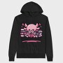 Cute Axolotl Reading, Hanorac Oversize Barbati (Unisex)