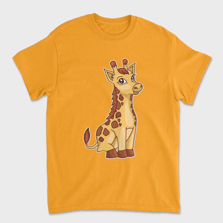 Cute Baby Giraffe, Tricou Barbati (Unisex)
