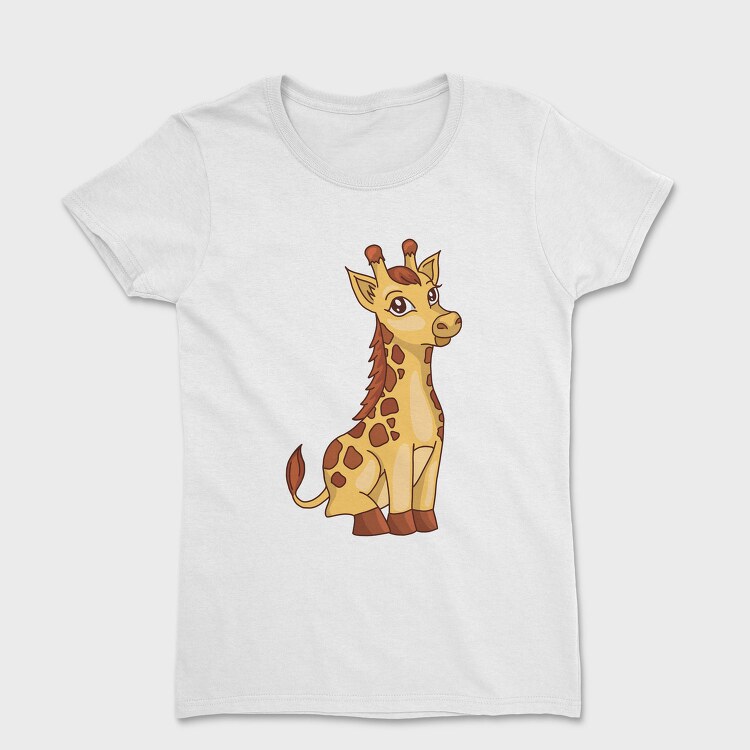 Cute Baby Giraffe, Tricou Femei
