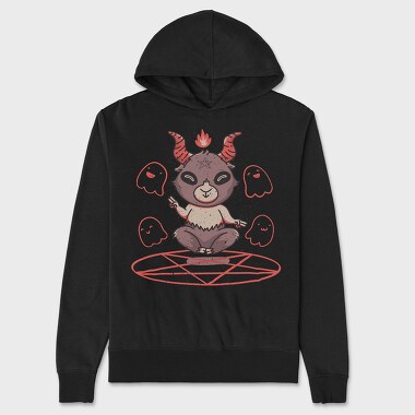 Cute Baphomet, Hanorac Oversize Barbati (Unisex)