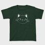 Cute Cat Filled Stroke Face, Tricou Copii