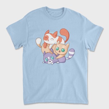 Cute Cats Playing, Tricou Barbati (Unisex)