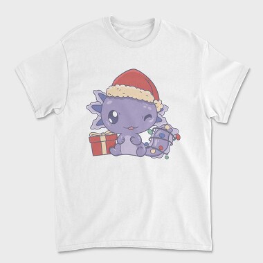 Cute Christmas Axolotl, Tricou Barbati (Unisex)