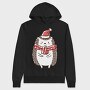 Cute Christmas Hedgehog, Hanorac Oversize Barbati (Unisex)