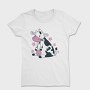 Cute Cow Eating Grass, Tricou Femei