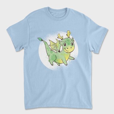 Cute Dragon Watercolor, Tricou Barbati (Unisex)