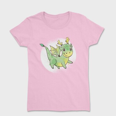 Cute Dragon Watercolor, Tricou Femei