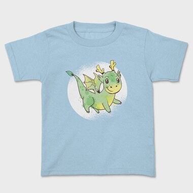 Cute Dragon Watercolor, Tricou Copii