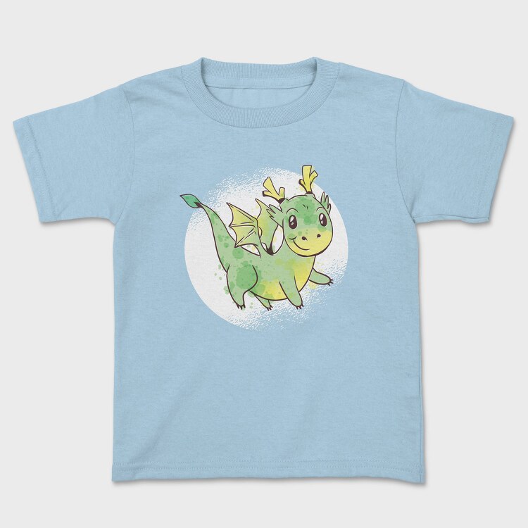 Cute Dragon Watercolor, Tricou Copii