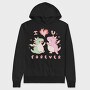 Cute Dragons Love You I Love You Forever, Hanorac Oversize Barbati (Unisex)
