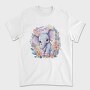 Cute Elephant In Nature Watercolor Tote, Tricou Barbati (Unisex)