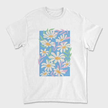 Daisy Flowers Composition Danish, Tricou Barbati (Unisex)
