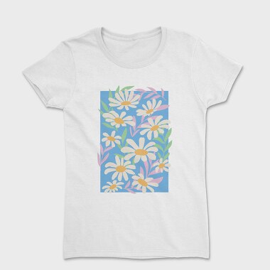 Daisy Flowers Composition Danish, Tricou Femei