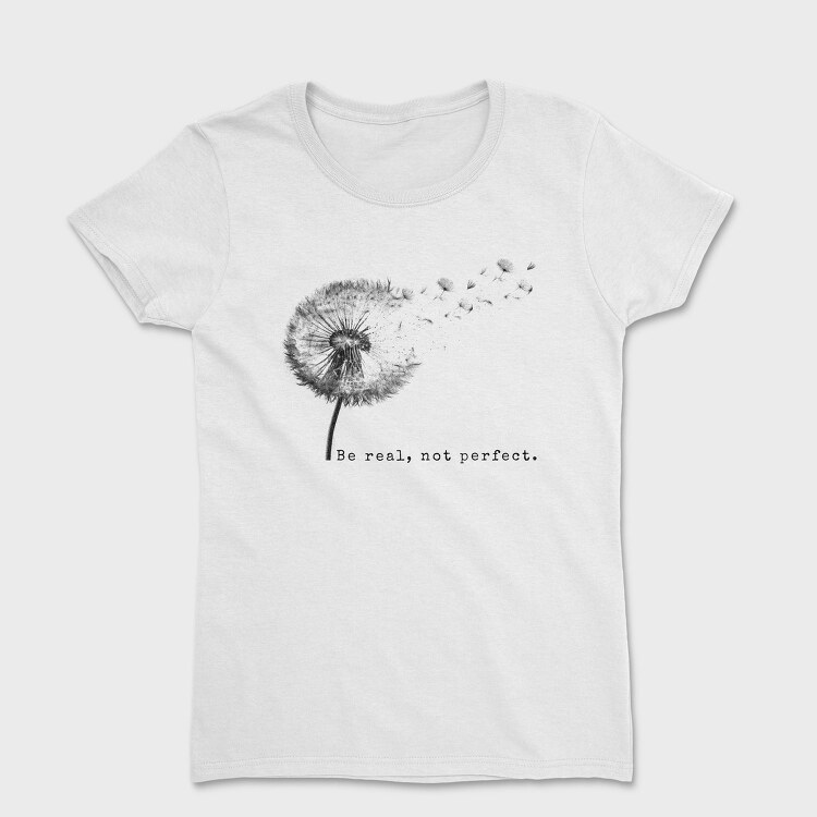 Dandelion With Quote, Tricou Femei