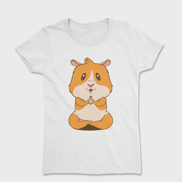 Cute Guinea Pig Yoga, Tricou Femei