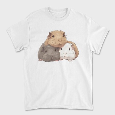 Cute Guinea Pigs, Tricou Barbati (Unisex)