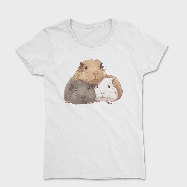 Cute Guinea Pigs, Tricou Femei