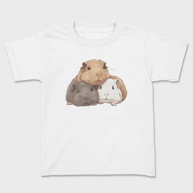 Cute Guinea Pigs, Tricou Copii