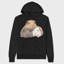 Cute Guinea Pigs, Hanorac Oversize Barbati (Unisex)