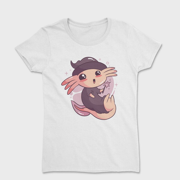 Cute Halloween Axolotl, Tricou Femei