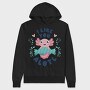 Cute Happy Baby Axolotl, Hanorac Oversize Barbati (Unisex)