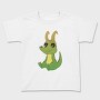 Cute Horned Crocodile Golden Horns, Tricou Copii