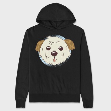 Cute Morkie Dog, Hanorac Oversize Barbati (Unisex)