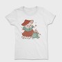 Cute Mushroom And Frog Kawaii, Tricou Femei