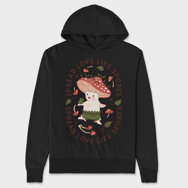 Cute Mushroom Fairy, Hanorac Oversize Barbati (Unisex)