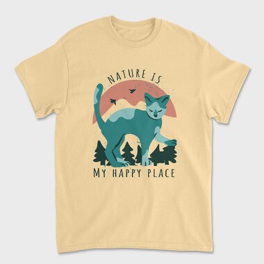 Cute Nature Cat Mug, Tricou Barbati (Unisex)