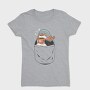 Cute Penguin In Pocket Coffee, Tricou Femei