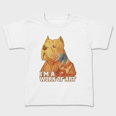 Cute Pitbull Dog Animal Yakuza, Tricou Copii
