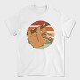 Cute Sloth In Retro Sunset, Tricou Barbati (Unisex)
