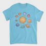 Cute Solar System With Planets Kawaii, Tricou Barbati (Unisex)