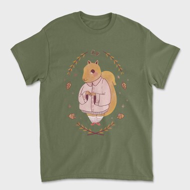 Cute Squirrel Cottagecore, Tricou Barbati (Unisex)