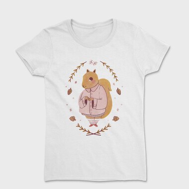 Cute Squirrel Cottagecore, Tricou Femei