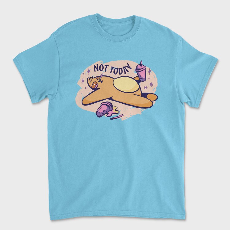 Cute Tired Sloth Not Today, Tricou Barbati (Unisex)
