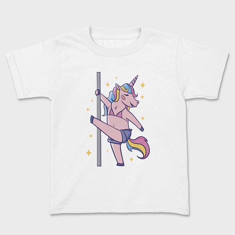 Cute Unicorn Pole Dancing, Tricou Copii