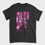 Cyberpunk Girl Silhouette Vaporwave Window, Tricou Barbati (Unisex)