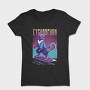 Cyberpunk Skater Cat, Tricou Femei