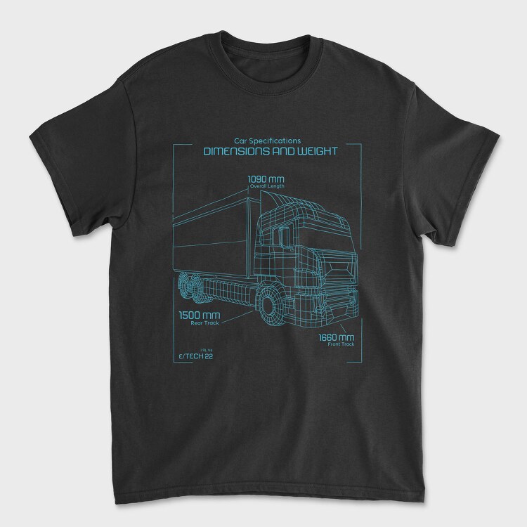 Big Truck Transportation, Tricou Barbati (Unisex)